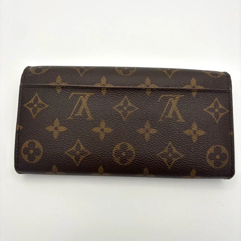 Louis‎ Vuitton Brown Monogram Leather Wallet